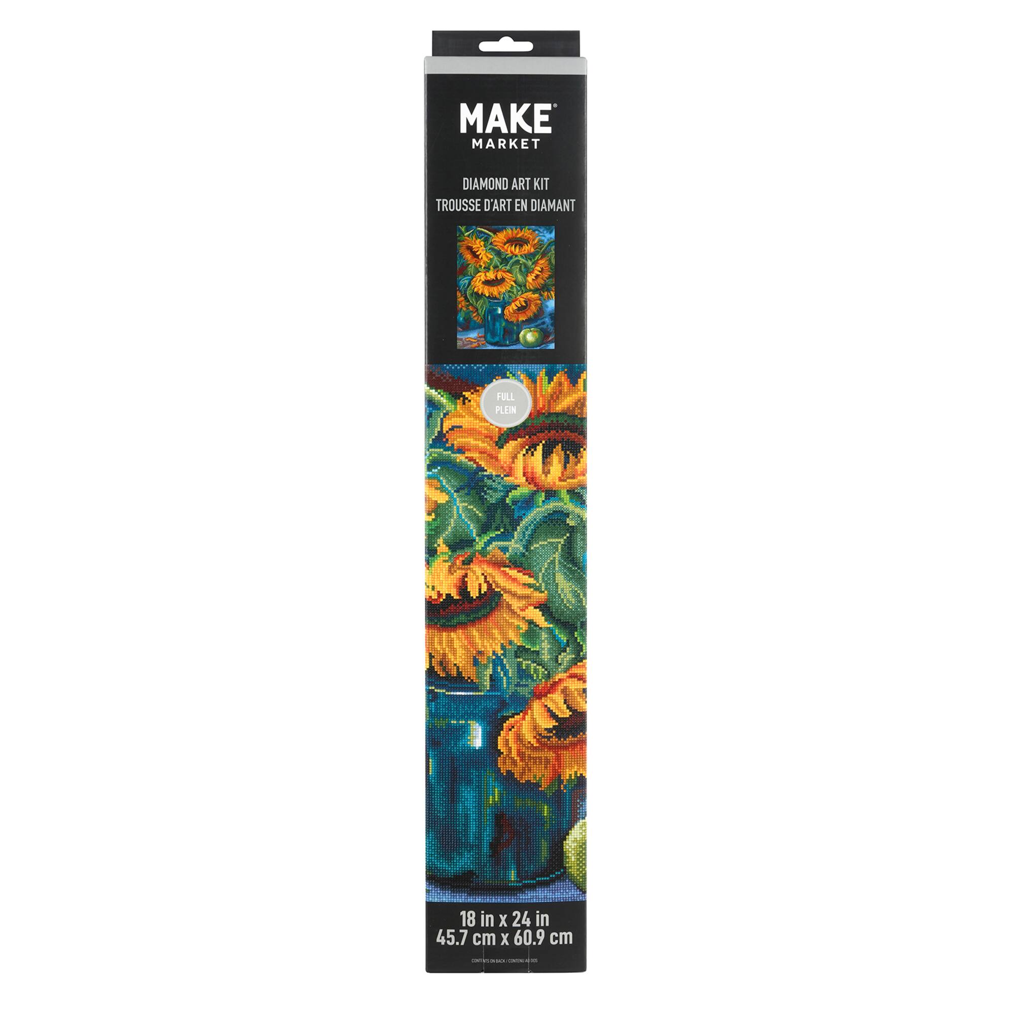 Sunflower Bouquet Painting Diamond Art Kit by Make Market®